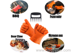 DIY Bear BBQ meat Claws set of 2 Plus heat Resistant BBQ silicon glove