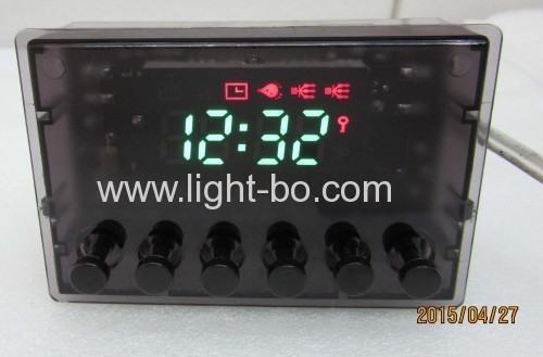 Pure Green & Ultra Red 4 Digit 7 Segment LED Display for Multifunction digital timer