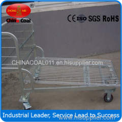 RH-LH Warehouse cargo flat metal logistic trolley