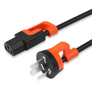China CCC 2pin power cord with connect plug