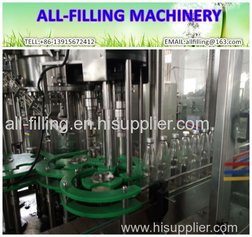 1000BPH glass bottle soda water filling machine