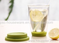 Promotional Heat Resistant Coffee Double Wall Glass Cup Wholesale