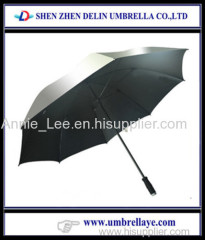 Large golf umbrellas 6 colors UPF50+ straight umbrellas logo custom winfproof golf long umbrellas