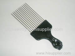 Fist Metal pin Plastic Professional comb