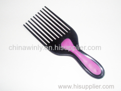 Purple handle Plastic Professional comb