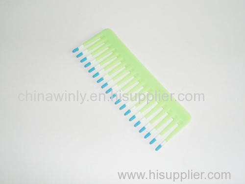 Green Color Plastic Professional comb
