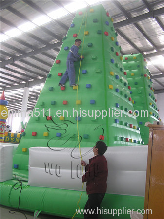 PVC Exciting Inflatable climbing wall for sale