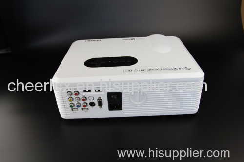 whole sale digital HD LED 720p Video projector / beamer best for games home theater factory price