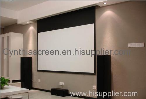 Cynthia Screen HD Fabric Multimedia Automatic Electric Projection screen With RF/IR Remote Control