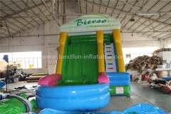 Colorful inflatable pool water slide for adult and children