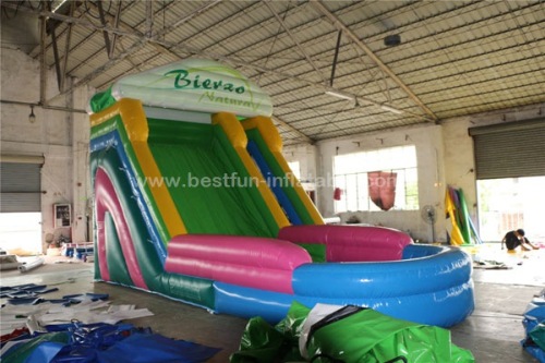 Colorful inflatable pool water slide for adult and children