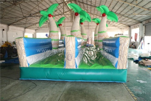 Jungle inflatable water slip slide with pool