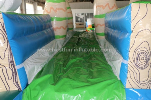 Jungle inflatable water slip slide with pool