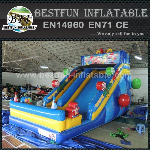 Lovely candy inflatable slide for party rental use