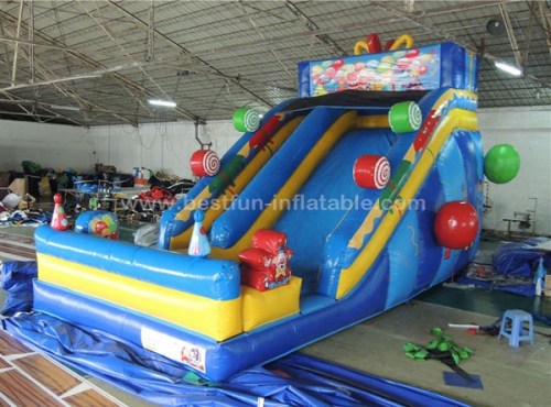 Commercial children gift inflatable candy slide for party and birthday rental