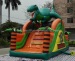 Single lane inflatable slides with dragon