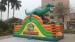 Single lane inflatable slides with dragon