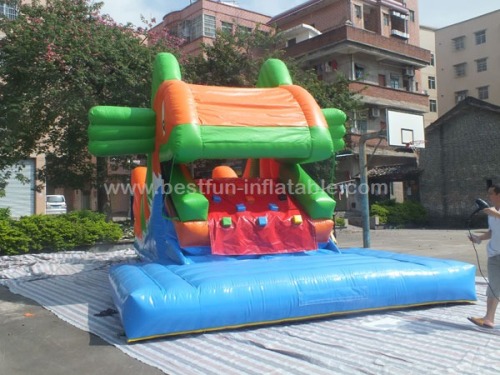 Piranha inflatable moving piranha slide centre for children