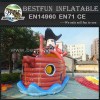 Pirate ship inflatable slides wave jumping slides inflatables