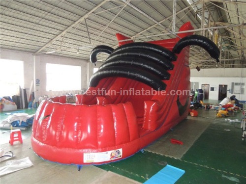 Red inflatable shoes slide new desgin 2016