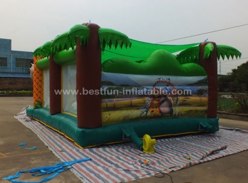 Big Safari bounce house Animal jumping castles