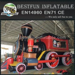 HOT inflatable train bouncy and slide combo