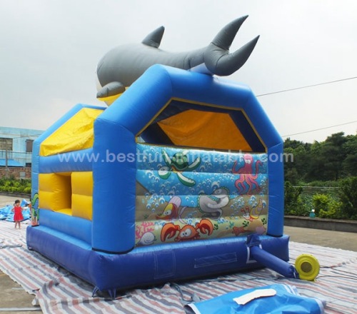 Shark Jumping Castles inflatable moon bounce with shark