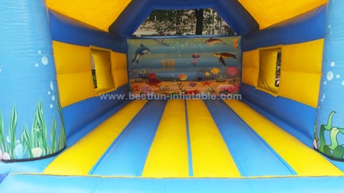 Shark Jumping Castles inflatable moon bounce with shark