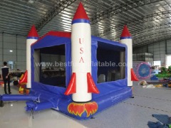 USA Rocket bounce house cheap 13ft moonwalk