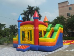 5 in 1 inflatable castle slide castle jumper combo