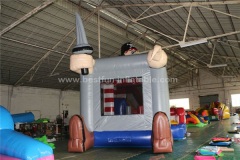 Pirate captain inflatable jumping bounce combo