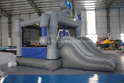 Robot bounce house with slide rob bouncy slide combo