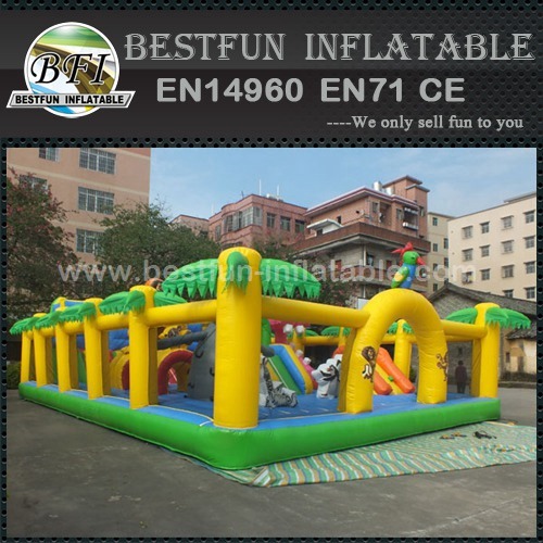 Madagascar Themed Inflatable Jumping Bouncer Park