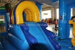 Shark inflatable playground under the sea small fun city