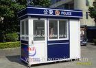 Portable Color Steel Police Sentry Box With Complete Equipment Inside Police Room