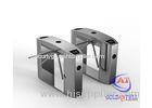 304 Stainless Steel Tripod Barrier Gate Bridge Style Design / Scanner Windows Pedestrian Gate