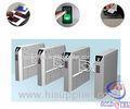 Stainless Steel Customizable Special Logo Bidirectional Swing Barrier Gate / Automatic Turnstile