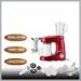 220V 1.5 Liters Jar Red 1200W Stand Mixer With Meat Grinder Minced Pork Barrel