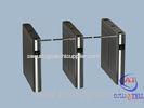 Office Entrance Stainless Steel Drop Arm Turnstile With 600mm Passage Width