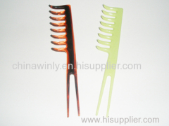 Bent Head Plastic Professional Comb