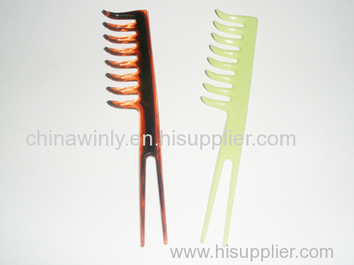 Bent Head Plastic Professional Comb