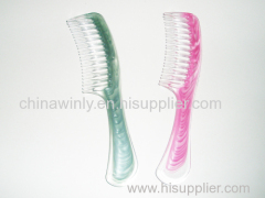 Shiny Color Plastic Professional Comb