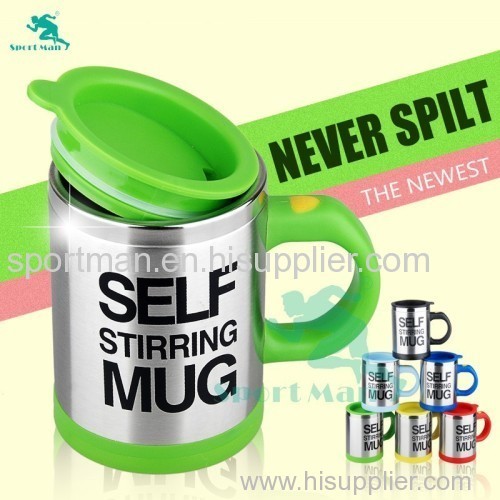 Coffee Mug/Mug Stainless Steel Self Stirring Electric Coffee Mug 450ml/High Quality-Automatic coffee mixing cup