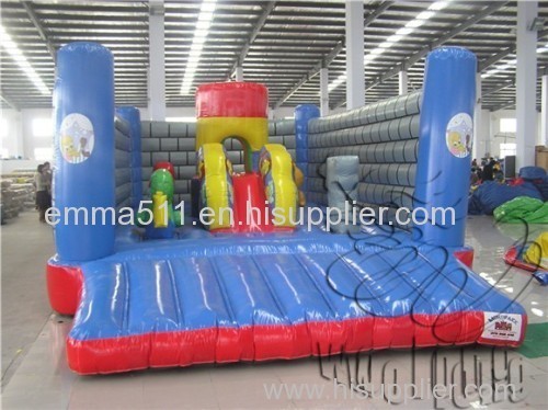 Attractive 0.55 PVC inflatable bouncer combo for commercial use