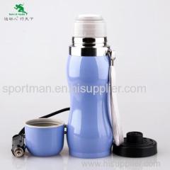 Hot Selling Colorful Electric Metal Car Mug Screw Lid Travel Mug