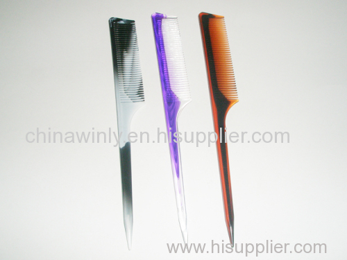 Sharp Handle Plastic Professional Comb