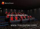 Extraordinary Sound 4D Movie Theater System With Black Vibration Chairs