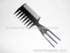 Three Sides Plastic Professional Comb
