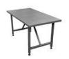 Food Packaging Stainless Steel Mobile Workbench Metal Workbench With Wheels