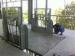 3-6m/min 4m guide rail lift platform With checkered steel plate